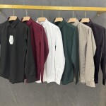 Black letter imported satin shirts