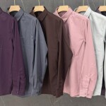 Black letter imported satin shirts