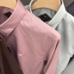 Black letter imported satin shirts