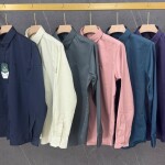 Black letter imported satin shirts