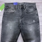 black letter tone jeans pant