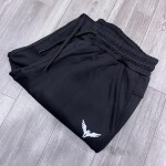 black letter track pant