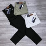Wood machine Ankle Fit cotton pant