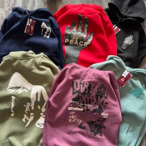logoff premium printed hoodies