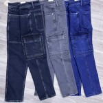 chain craft single side cargo jeans pant