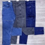 chain craft single side cargo jeans pant