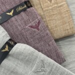 black letter imported linen shirt