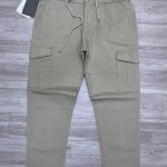 wood machine cargo cotton pant