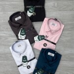 Black letter imported satin shirts