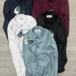 Black letter imported satin shirts