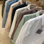 chain craft linen shirt