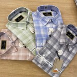 wood machine cotton linen shirt