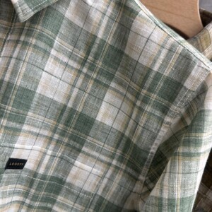 logoff linen checks shirt