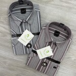 logoff Half sleeve cotton stripes shirt