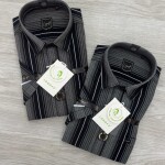 logoff Half sleeve cotton stripes shirt