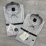 logoff Half sleeve cotton stripes shirt