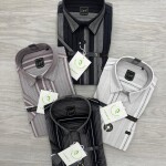 logoff Half sleeve cotton stripes shirt