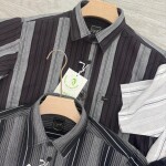 logoff Half sleeve cotton stripes shirt