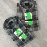 logoff melange checks shirt