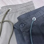 black letter cargo cotton pant