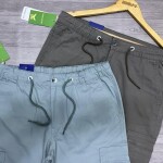 black letter cargo cotton pant