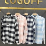 logoff cotton oxford checks shirt
