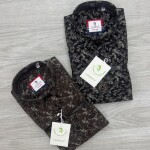 logoff oxford dobby printed shirt