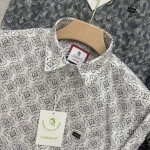 logoff oxford dobby printed shirt