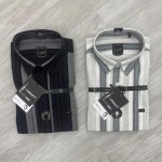 logoff cotton stripes shirt