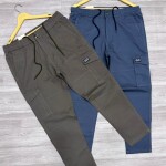 wood machine cargo cotton pant
