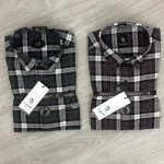 logoff cotton oxford checks shirt