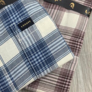 logoff cotton oxford checks shirt