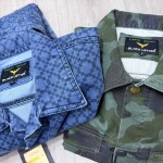 black letter denim jacket