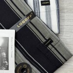 logoff cotton dobby stripes shirt