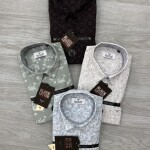 black letter linen printed shirt