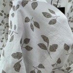 black letter linen printed shirt