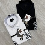 logoff embroidery shirt