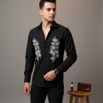 logoff embroidery shirt