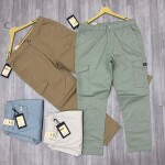 black letter cargo cotton pant