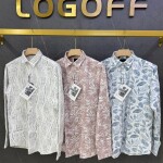 logoff premium cotton printed shirt