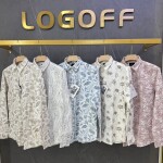 logoff premium cotton printed shirt