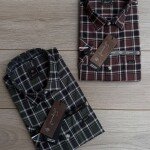 s squere half sleeve big size checks shirt
