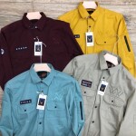 Word wale double pocket shirt