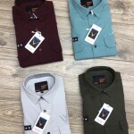Word wale double pocket shirt